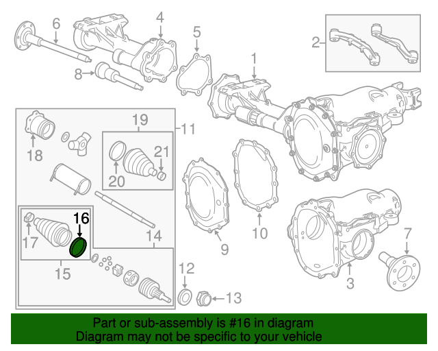 20012021 GM HalfShaft Boot Clamp 07849175 GM