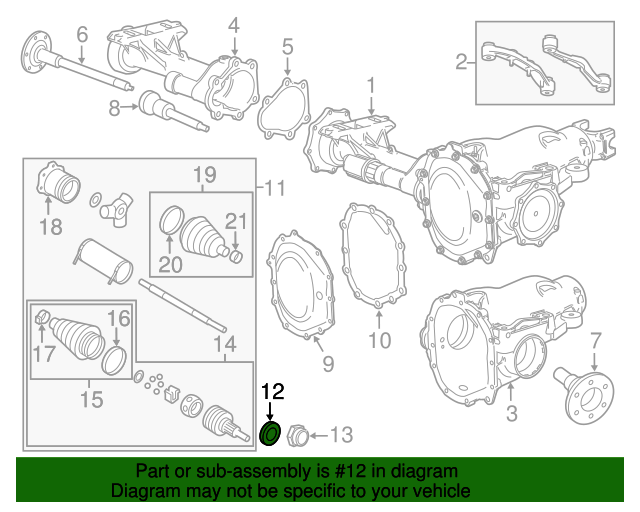 20112019 GM Axle Assembly Washer 11571039 GM