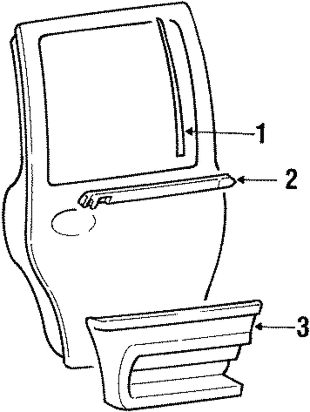 Belt Weather-Strip - Ford (YL7Z-7825597-AC)