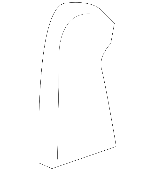 Cover, R/Seat Hge Fin (Ebony)            *Ebony - GM (88977022)