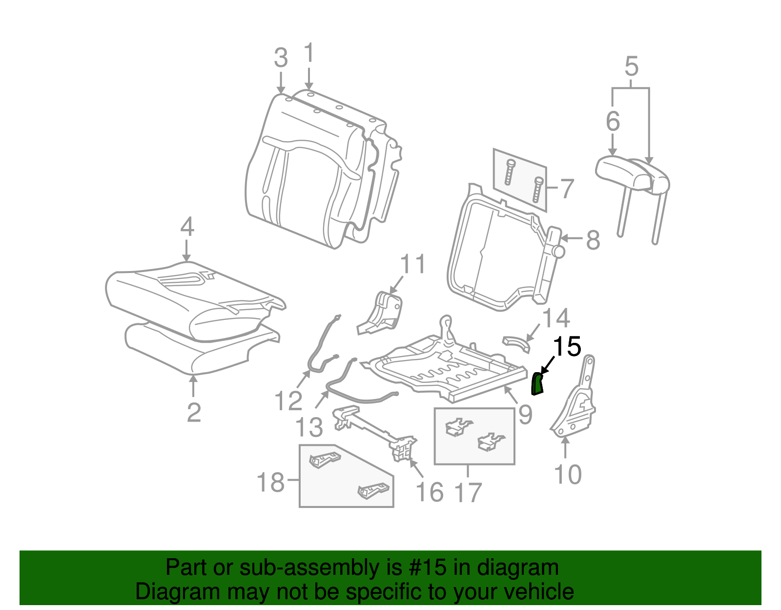 Cover, R/Seat Hge Fin (Ebony)            *Ebony - GM (88977022)