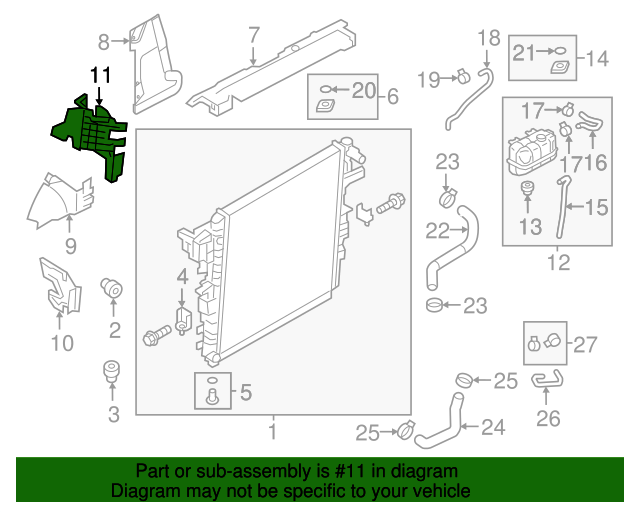 20172020 Nissan Armada Air Deflector 214695ZW0A Courtesy Parts