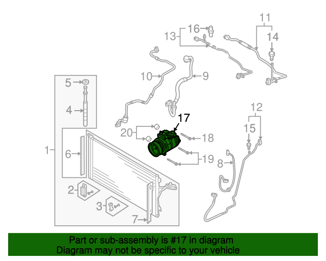 7P0-820-803-M - Compressor Assembly 2007-2010 Audi Q7 | Audi OEM Parts