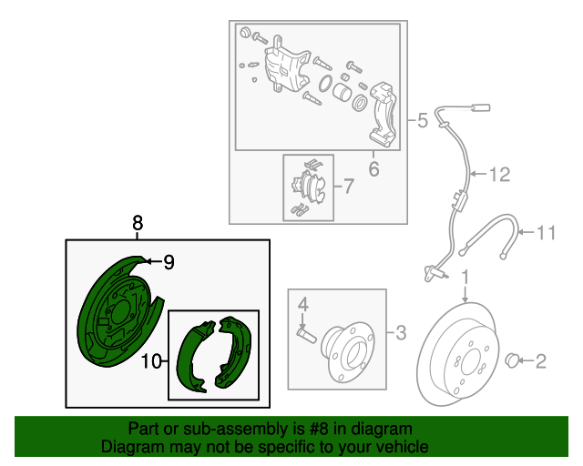 20112016 Kia Optima Parking Brake 582703Q100 QuirkParts