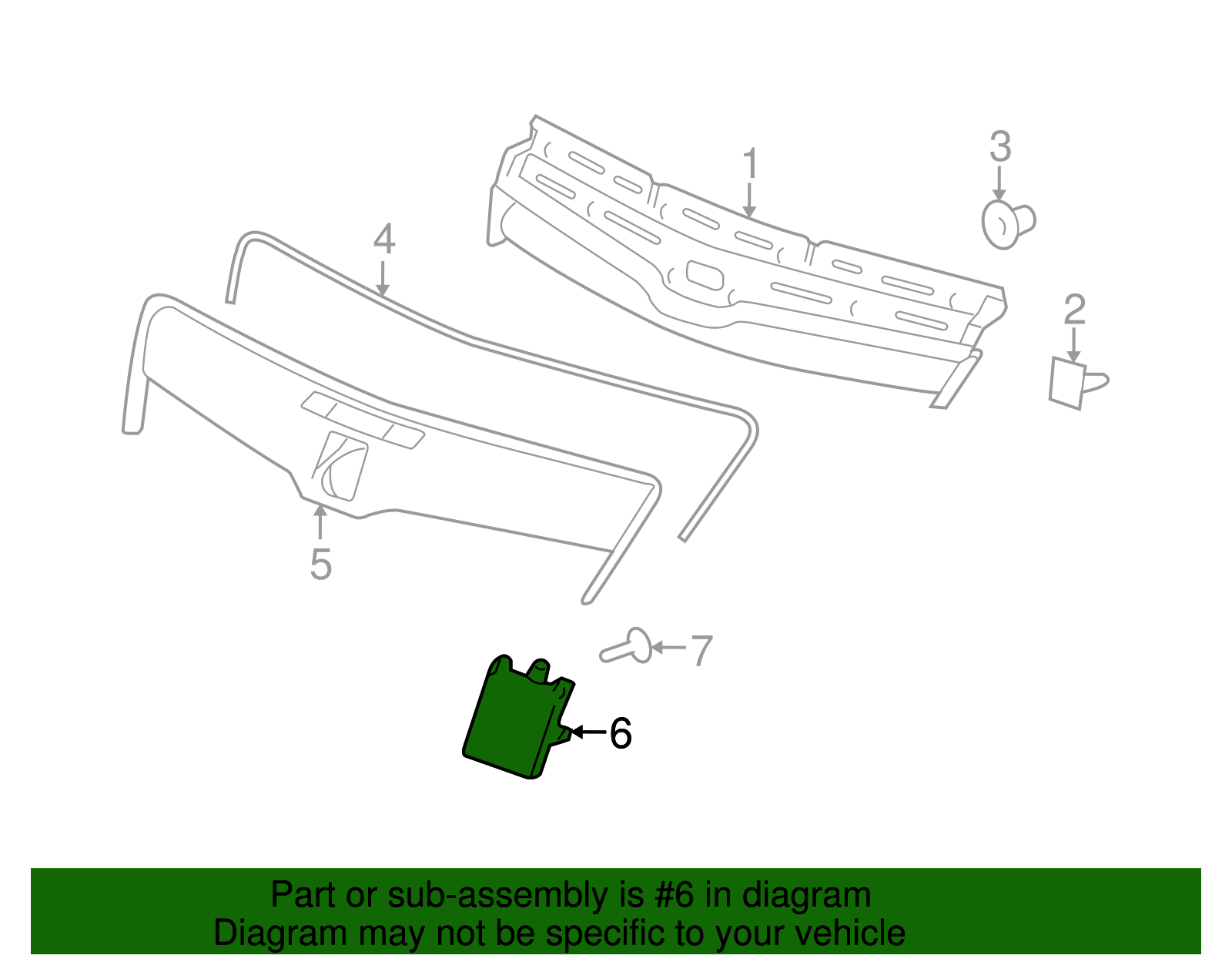 Front Grille Saturn Backing Plate - GM (96660192)