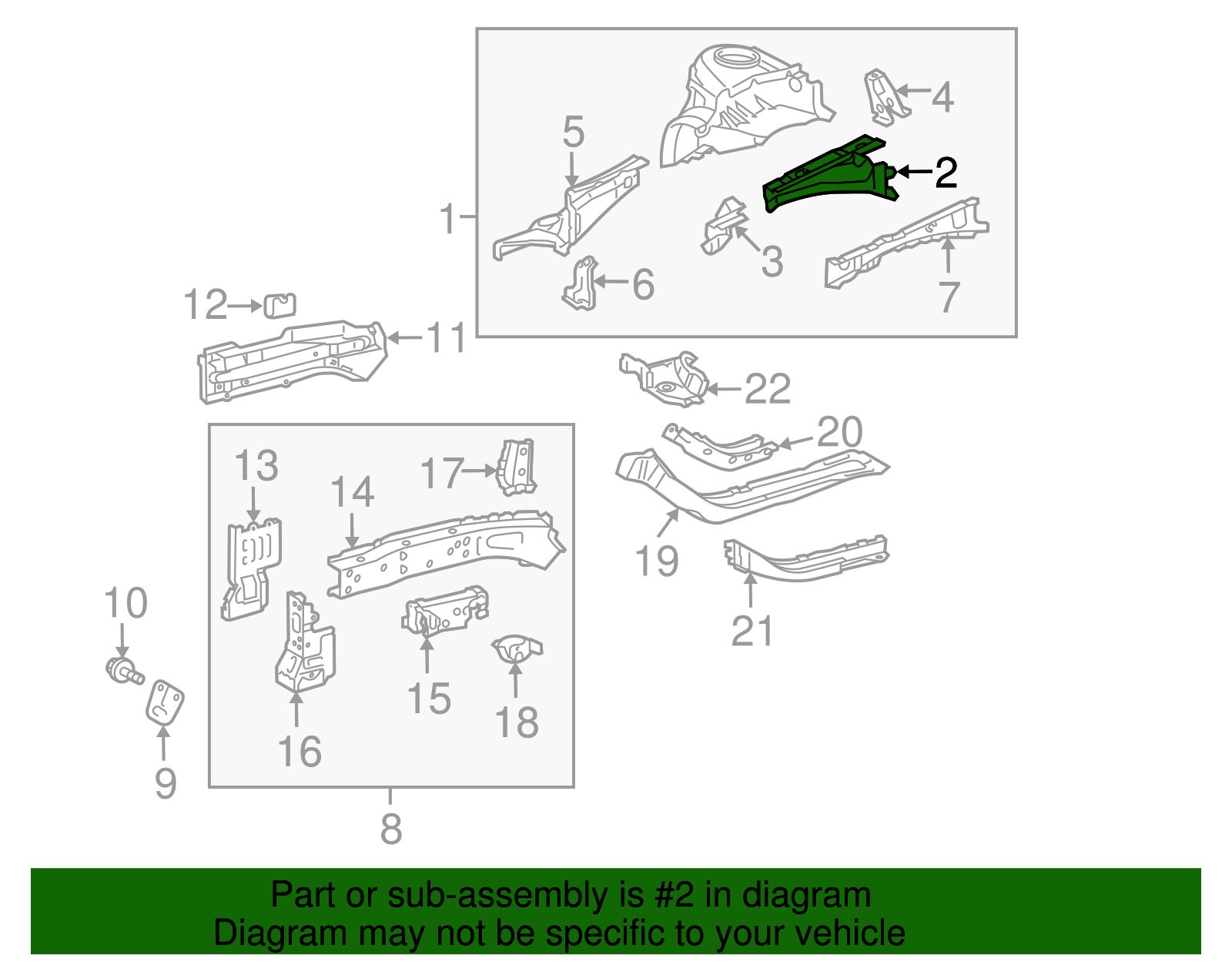 Upper Rail - Scion (53732-12150)