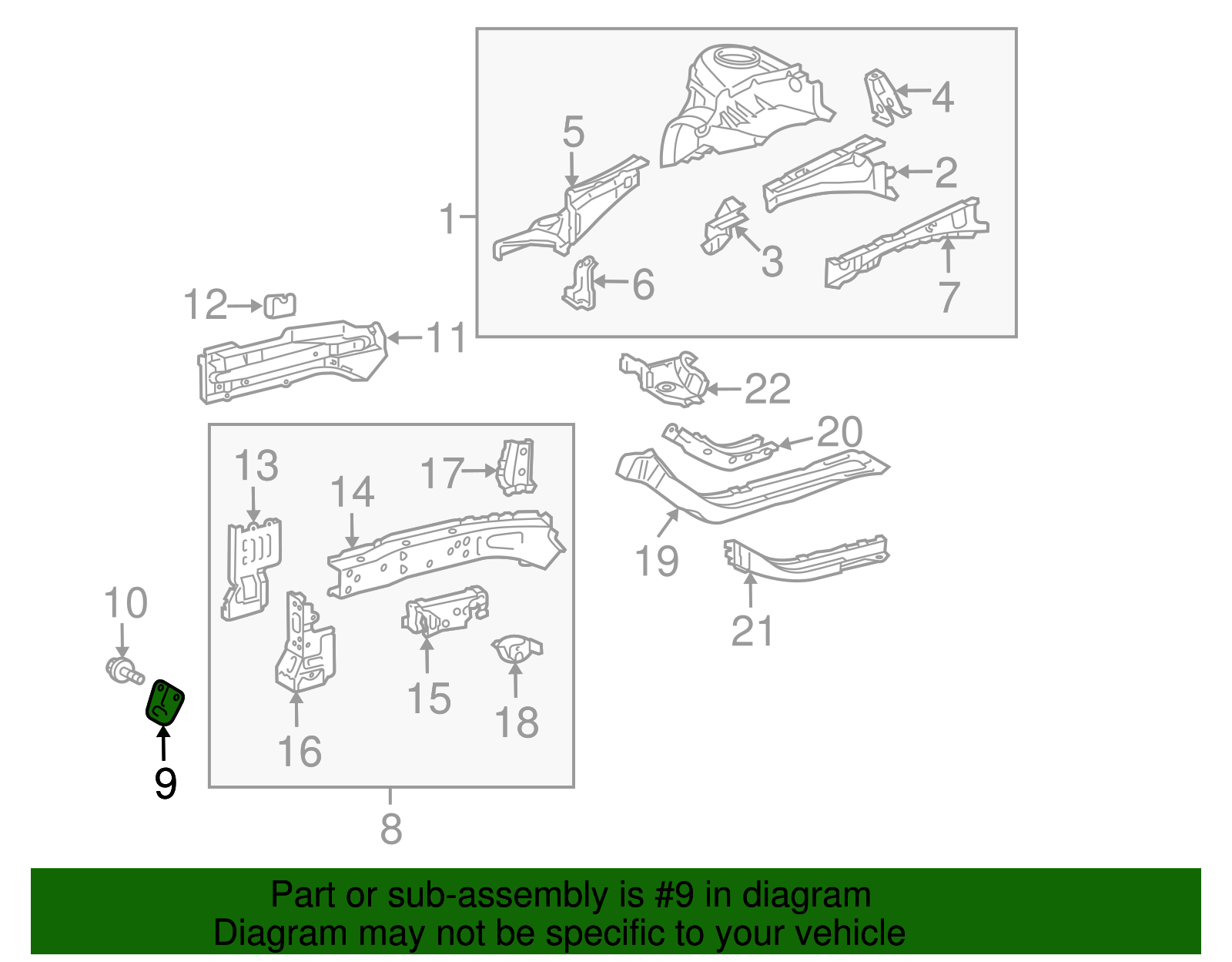 Tow Hook Bracket - Scion (51964-12040)