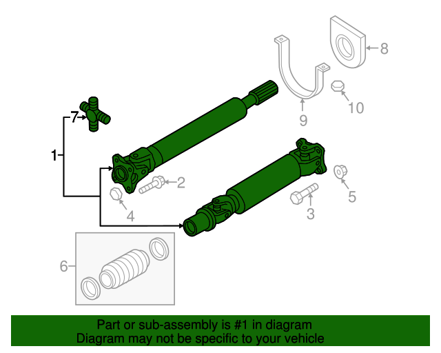 2017 2019 Nissan Titan XD Drive Shaft 37000 EZ00B Nissan Parts Store