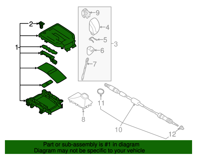 20172023 Subaru Shift Indicator 35170FL062 Subaru Parts Store