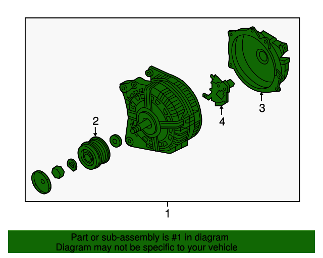 20162018 Volkswagen Jetta Alternator 04E903025J OEM Parts Online