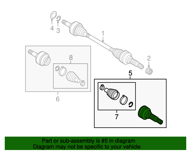 Outer Joint 7P0-598-099-B