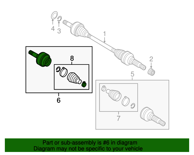 Inner Joint 7P0-598-103-G
