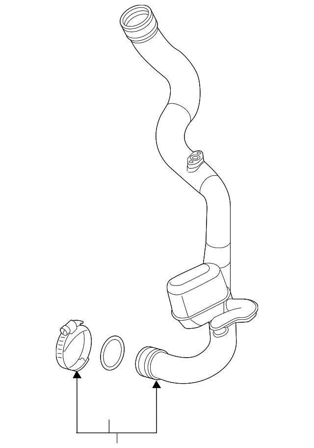 2019-2021 Audi A6 Quattro Inter-Cooler Hose 4K0-145-673-AJ | OEM  