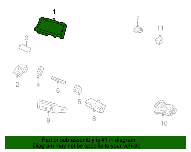 20092011 Lincoln Town Car Instrument Cluster 9W1Z10849C QuirkParts