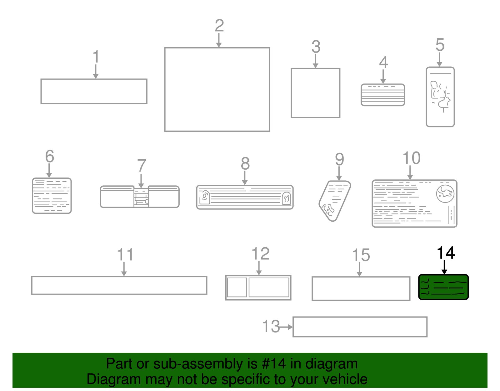 Windshield Wiper System Caution Label - GM (10444757)