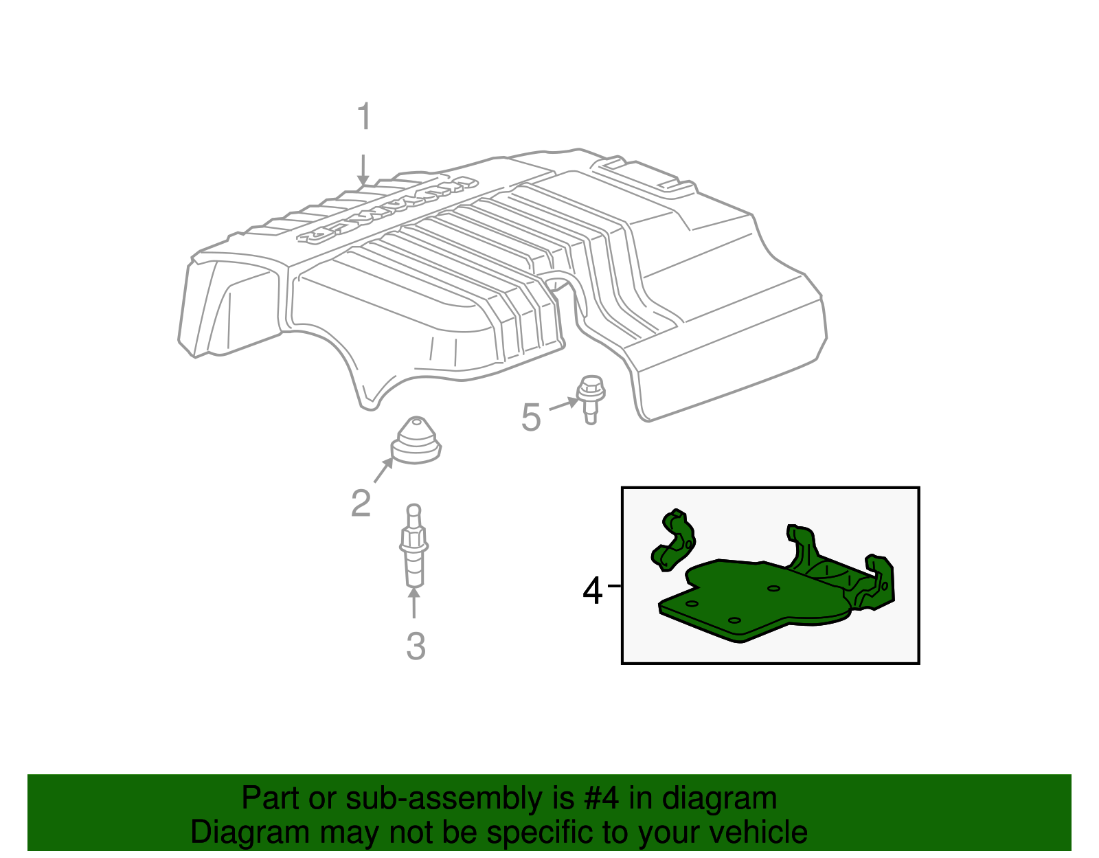 Engine Intake Manifold Cover Retainer (15858430)