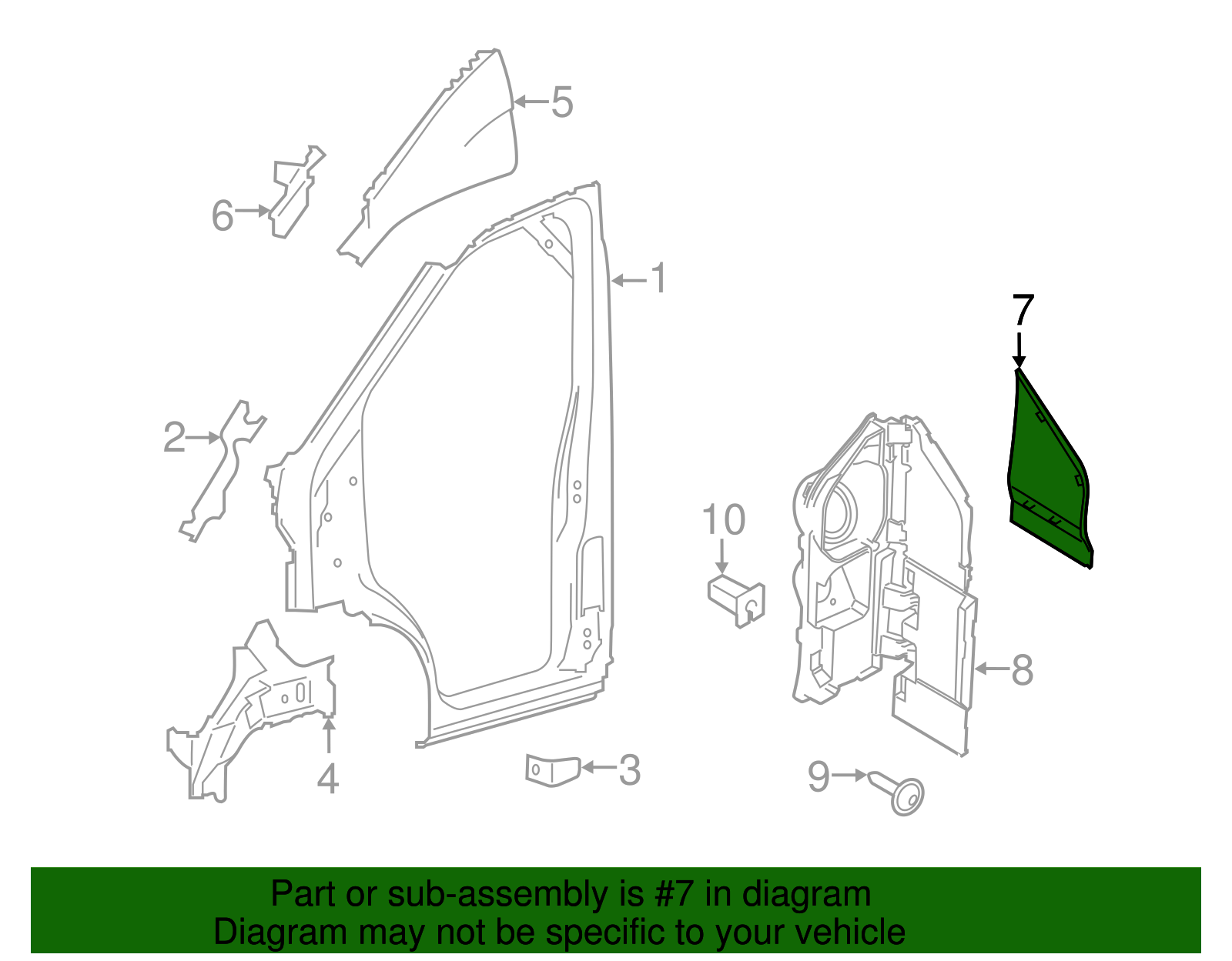 Fuel Door - Ford (CK4Z-61405A26-B)