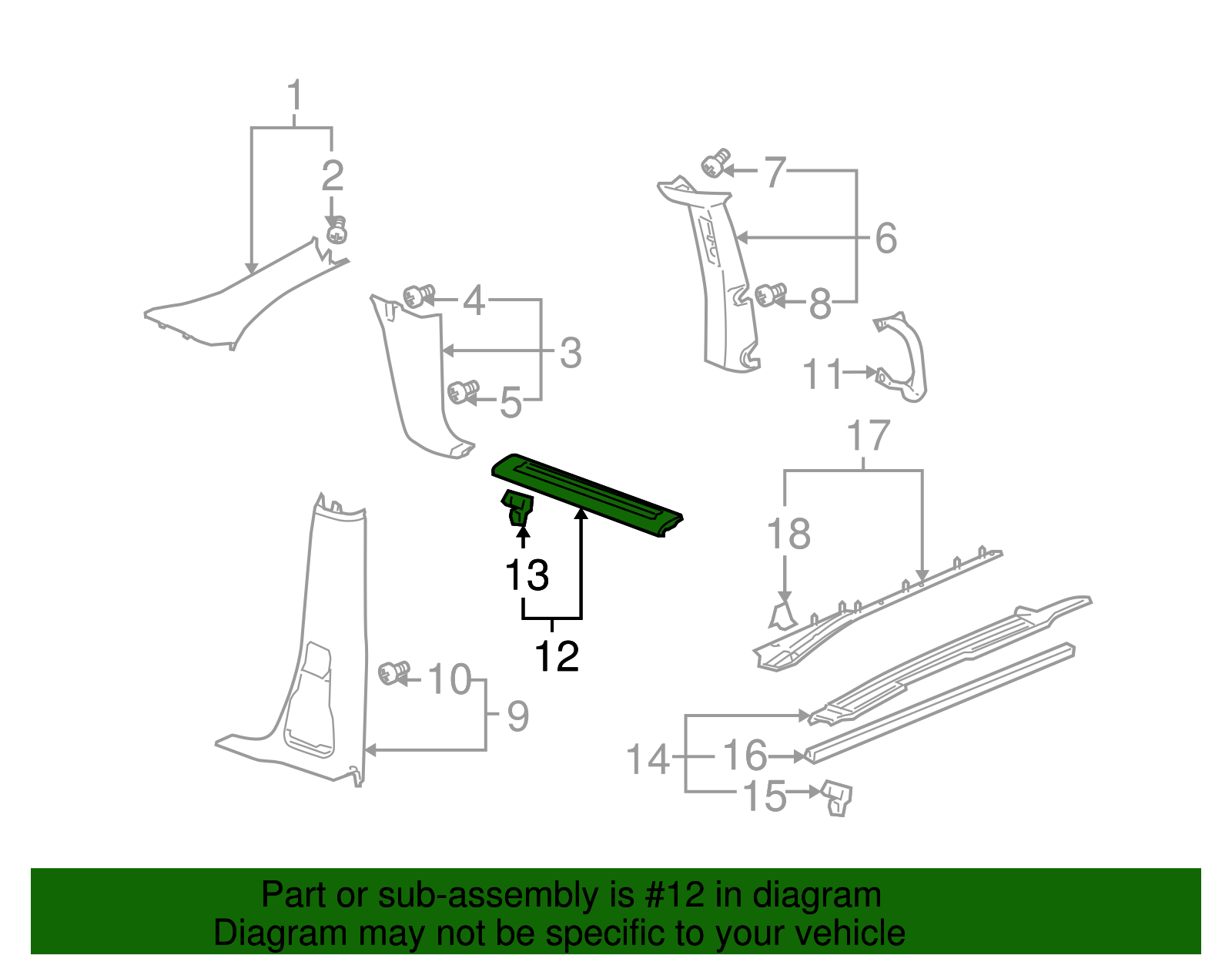 Sill Plate - GM (10423165)