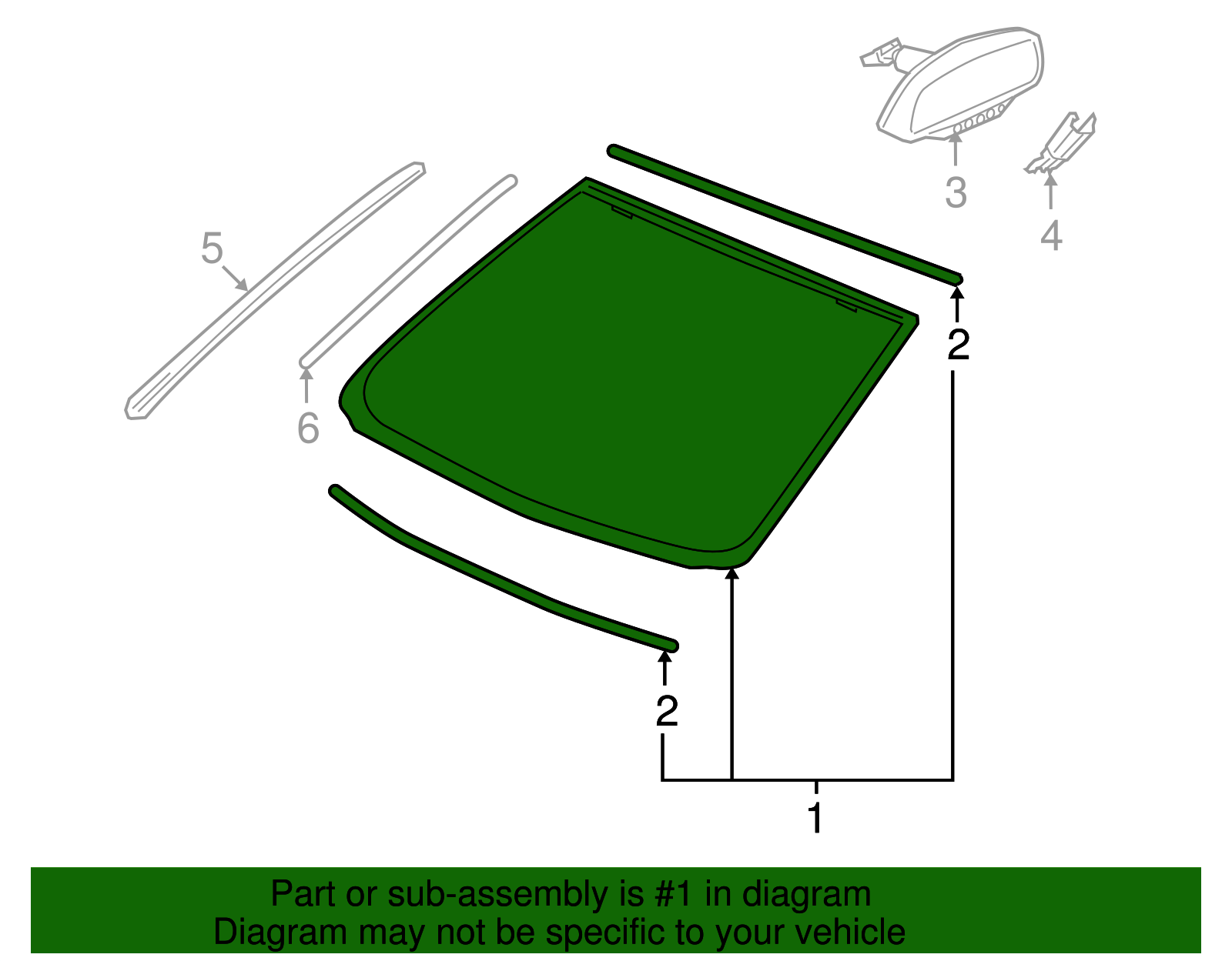 Windshield - GM (92208207)