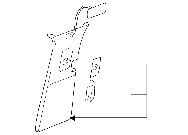 Center Pillar Trim - Volkswagen (7L6-867-240-GC-PAY)