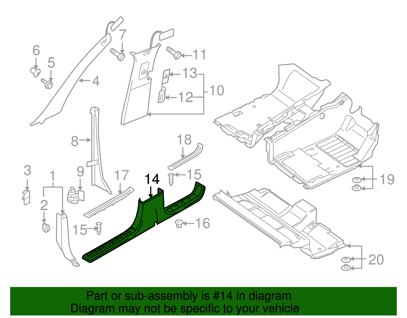 Sill Plate - Volkswagen (7L0-853-369-E-31X)