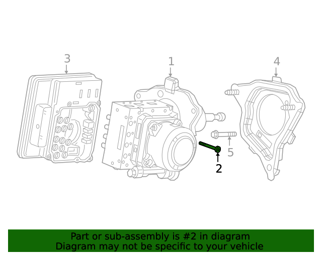 20192020 GM ABS Control Module Bolt 84036306