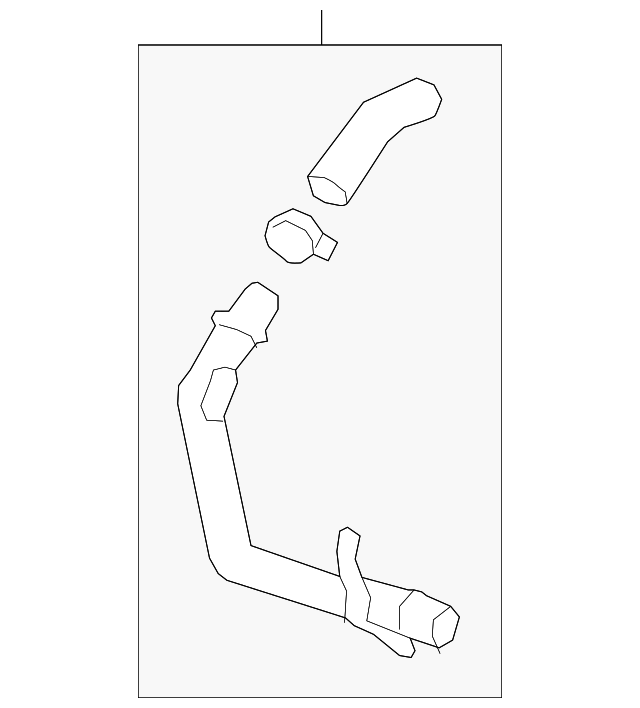 20162018 Cadillac CT6 Radiator Inlet Pipe 12633337
