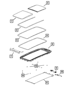 68518683AA - Body Sheet Metal Except Doors: Sunroof Seal for Jeep: Grand Cherokee, Grand Cherokee L Image