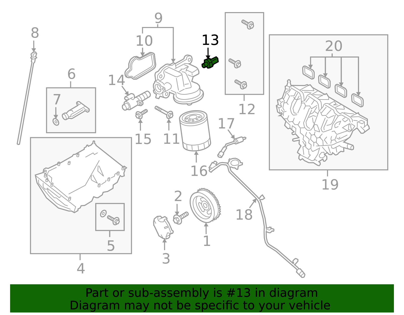 Oil Pressure Sending Unit - Ford (GN1Z-9D290-D)