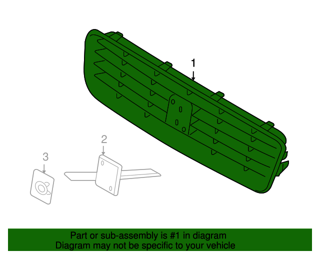 30657194 - Grille 2008-2010 Volvo C30 | My Swedish Parts