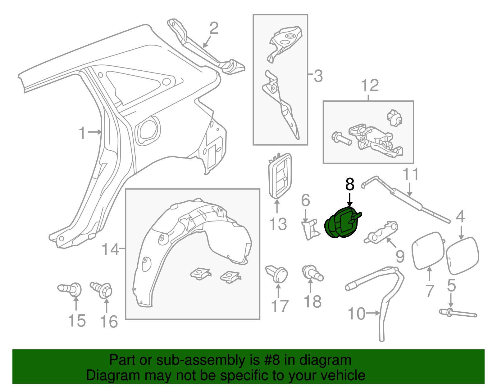 74480-TZ5-A01 - 2014-2016 Acura MDX - Adapter Assembly, Fuel Filler ...