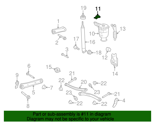 1990-2011 Ford Air Spring Upper Retainer FOVY-5A966-A | AutoNationParts.com