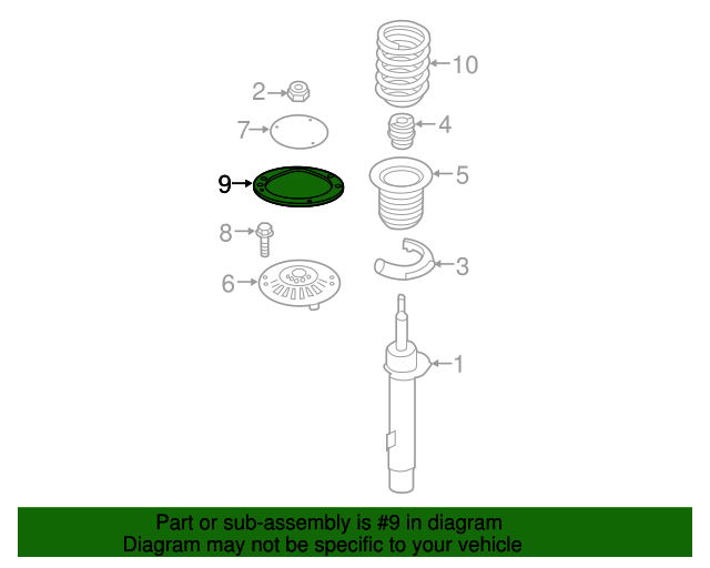 Genuine BMW 31-30-2-361-991 | Strut Mount Reinforcement | FREE Shipping ...