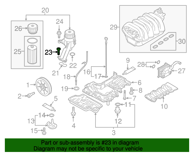 20082012 Audi S5 Oil Filter Housing Screw N01470310 Genuine Audi