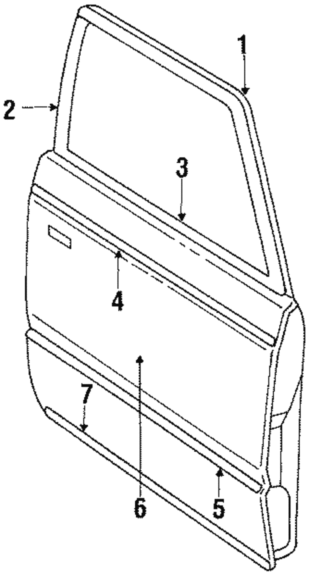 Belt Weather-Strip - Ford (E8FZ-5820934-AA)