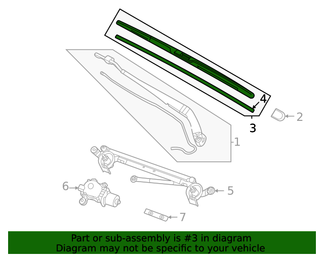 20212024 Mitsubishi Windshield Wiper Blade 8250B220 Mitsubishi Parts