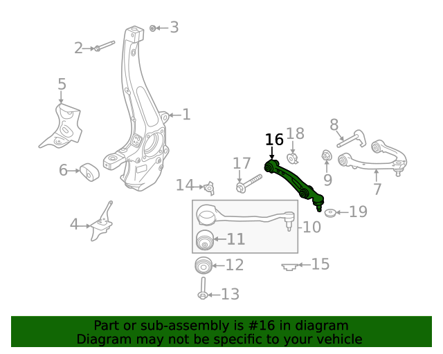 Genuine OEM Lower Control Arm Part LR175797 Fits 20202023 Land Rover Up To 35 Off On Every