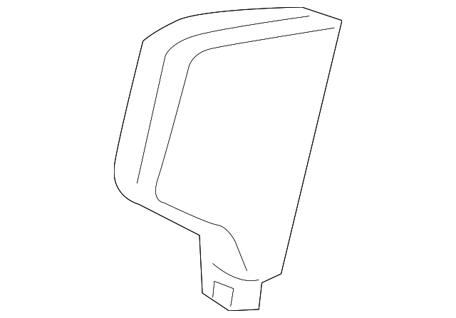 Jet Black Rear Seat Armrest Hinge Finish Cover - GM (95971087)