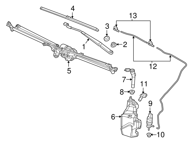 GM Genuine Parts 13260586 Windshield Washer Fluid Reservoir Filler Tube GM Genuine Parts 13260586 Windshield Washer Fluid Reservoir Filler Tube