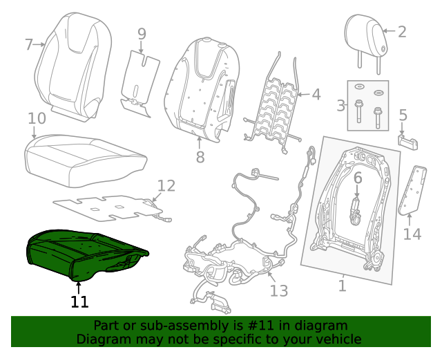 2022-2024 Buick Encore GX F Pad 42788157 | GM Parts Center