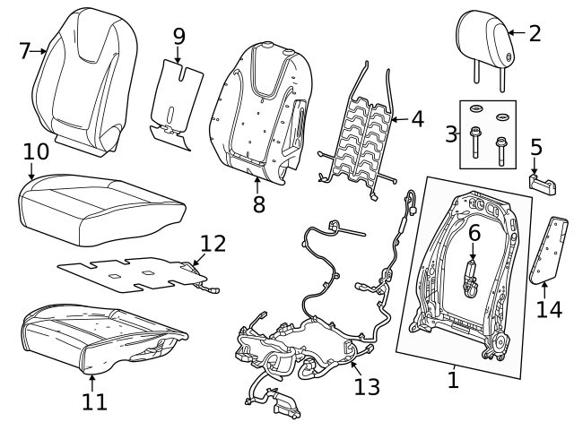 2022-2024 Buick Encore GX F Pad 42788157 | GM Parts Center