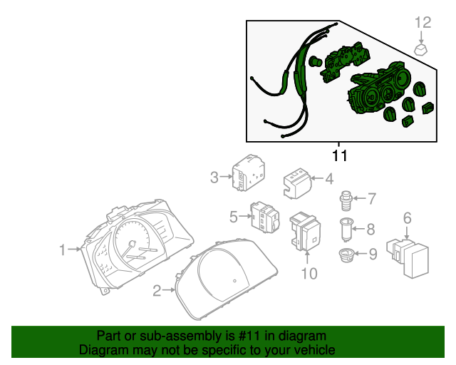 20152018 Chevrolet City Express Heating and Air Conditioning Control Panel 19317244