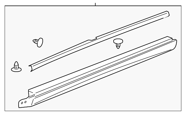 Passenger Side Rocker Panel Molding - Buick (89044564)