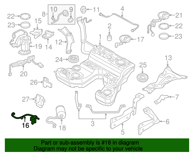 057130764AE Fuel Injection Pressure Regulator 20132016 Audi