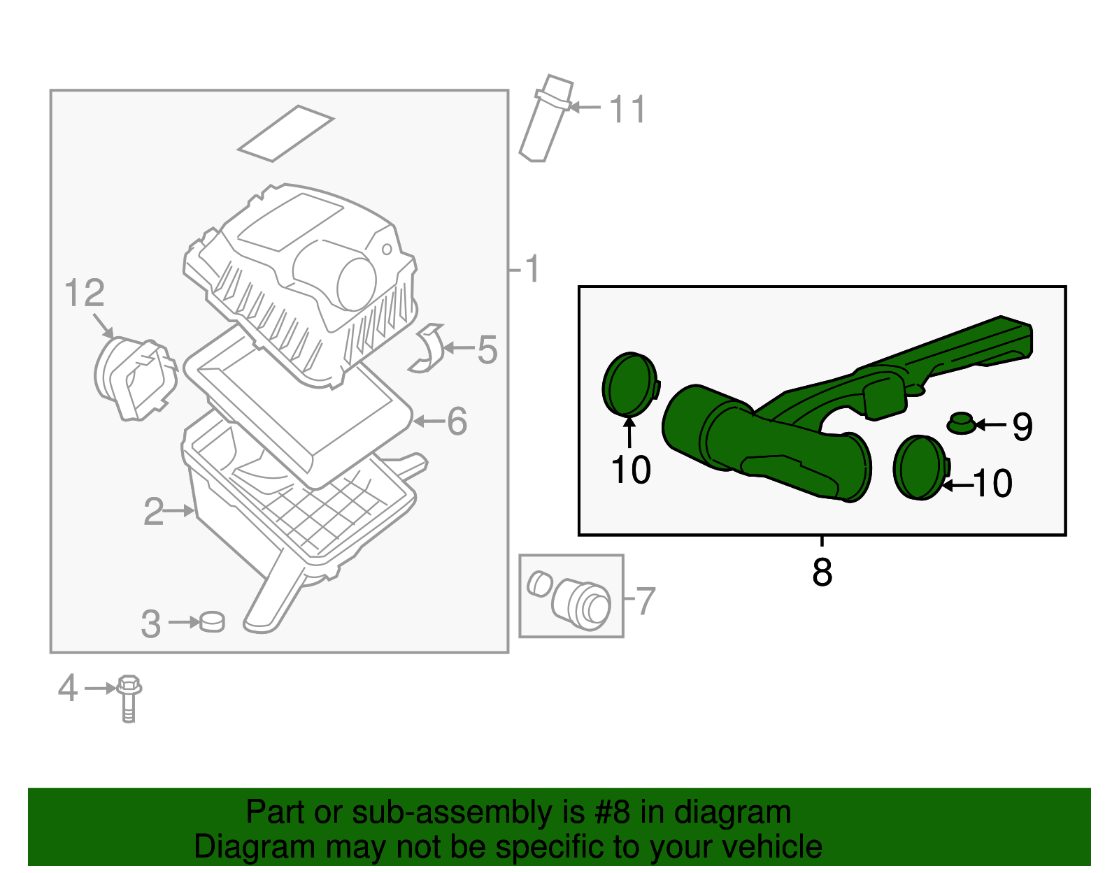 Air Cleaner Outlet Duct - GM (25897650)