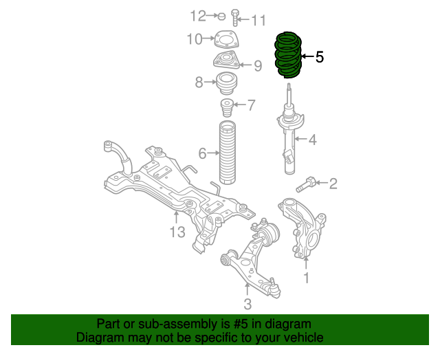 20072009 Mazda 3 Coil Spring B37F34011A Real Mazda Parts