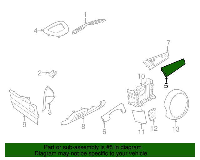 20142021 Mini Cooper Trim Molding 51459297774 Shop OEM MINI Parts
