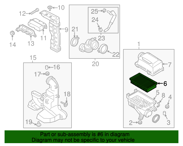 20182020 Kia Rio OEM NEW 1820 Kia Rio Hatchback Sedan 1.6L Engine Air