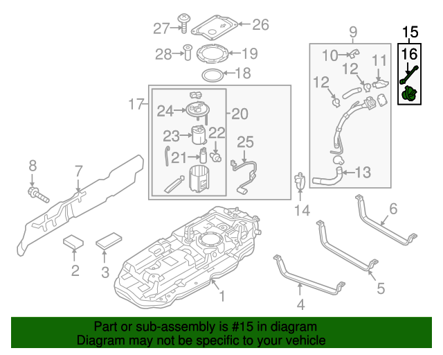 20042021 Kia OEM NEW Kia Tethered CapAssembly Fuel Filler Cap 200620