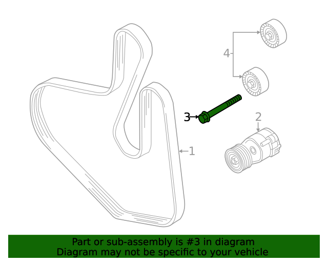 Belt Tensioner Mount Bolt N-910-329-02